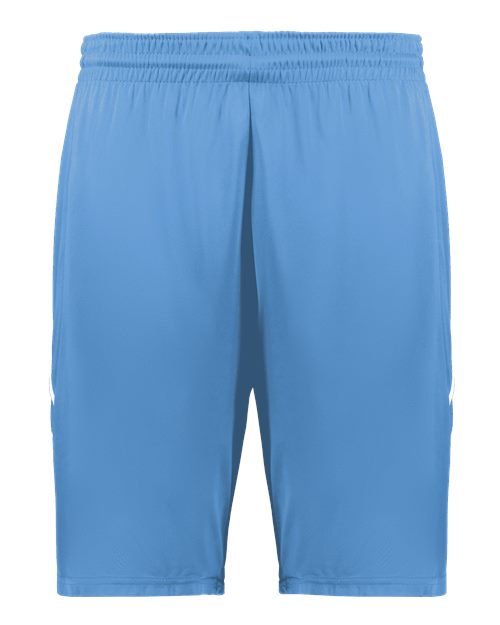 Unisex Alley-Oop Reversible Shorts - Columbia Blue/ White Front