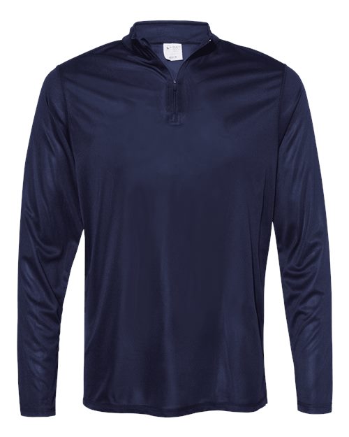 Men's Attain Color Secure® Performance Quarter-Zip Pullover - Navy Front
