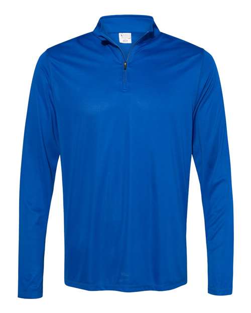 Men's Attain Color Secure® Performance Quarter-Zip Pullover - Royal Front