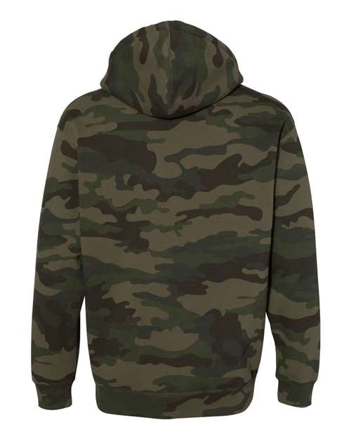 Unisex Heavyweight Hooded Sweatshirt - Forest Camo Back