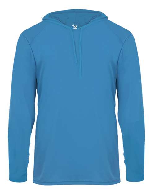 Unisex B-Core Hooded Long Sleeve T-Shirt - Electric Blue Front