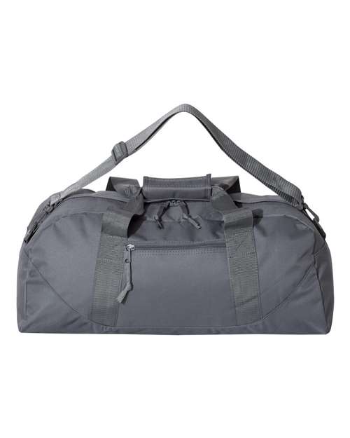 Recycled 23 1/2" Large Duffel Bag - Charcoal Front