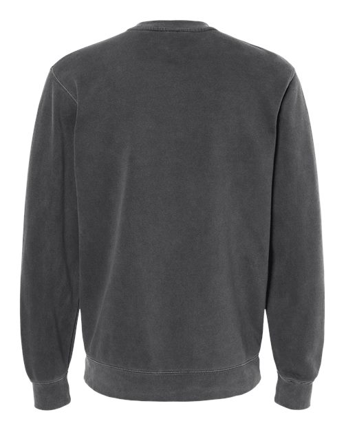 Unisex Midweight Pigment-Dyed Crewneck Sweatshirt - Pigment Black Back