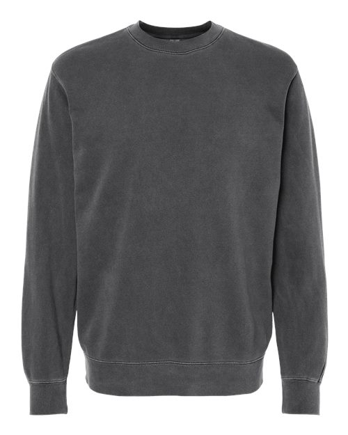 Unisex Midweight Pigment-Dyed Crewneck Sweatshirt - Pigment Black Front