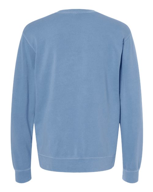 Unisex Midweight Pigment-Dyed Crewneck Sweatshirt - Pigment Light Blue Back