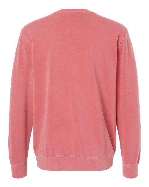 Unisex Midweight Pigment-Dyed Crewneck Sweatshirt - Pigment Pink Back