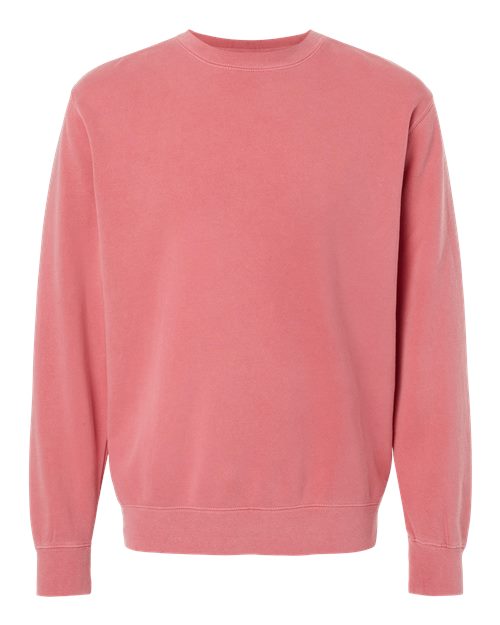 Unisex Midweight Pigment-Dyed Crewneck Sweatshirt - Pigment Pink Front