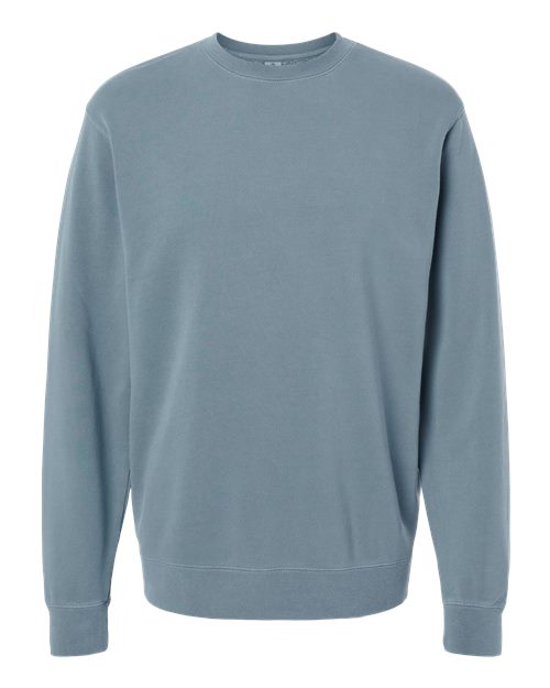 Unisex Midweight Pigment-Dyed Crewneck Sweatshirt - Pigment Slate Blue Front