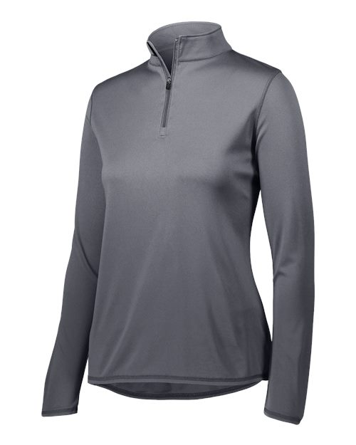 Women's Attain Color Secure® Performance Quarter-Zip Pullover - Graphite Front