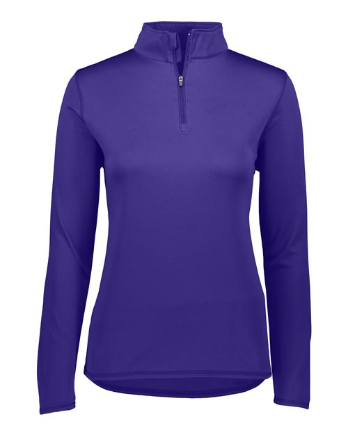 Women's Attain Color Secure® Performance Quarter-Zip Pullover - Purple Front