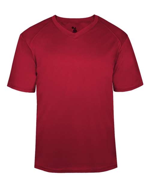 Men's B-Core V-Neck T-Shirt - Red Front
