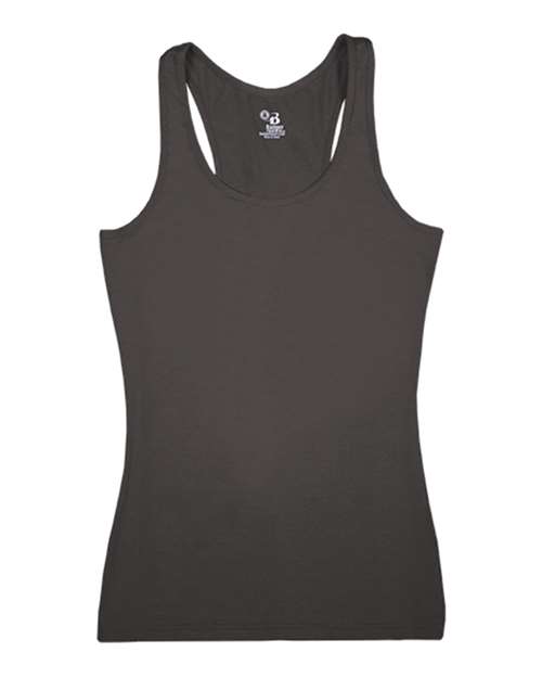 Women's Pro-Compression Racerback - Graphite Front