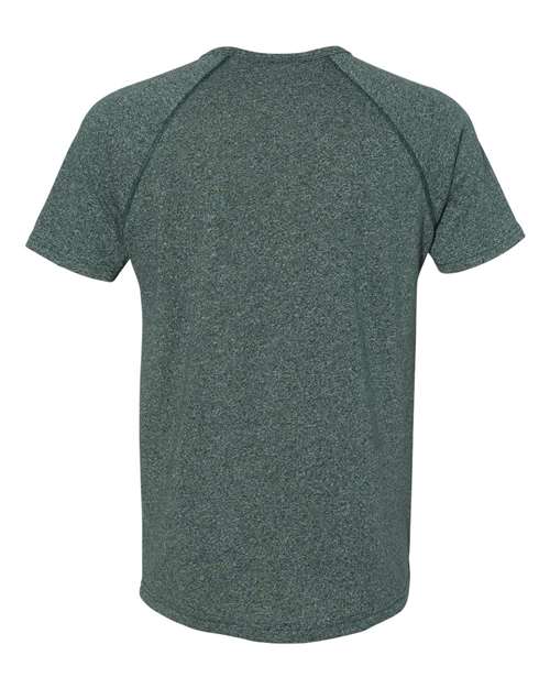 Men's Mock Twist Raglan T-Shirt - Forest Green Back