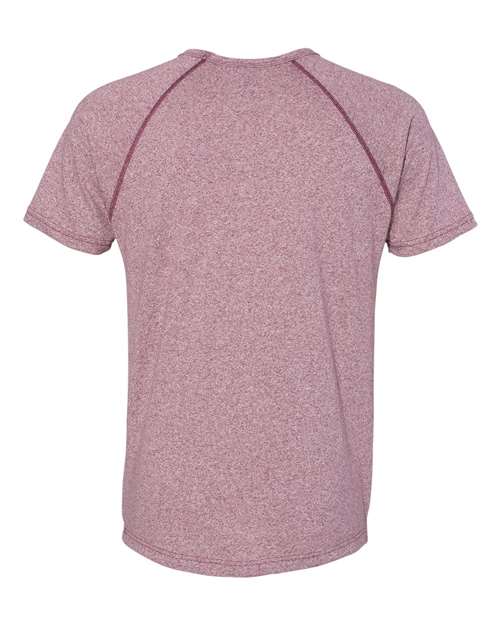 Men's Mock Twist Raglan T-Shirt - Tech Maroon Back