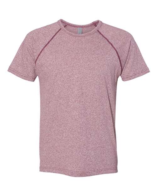 Men's Mock Twist Raglan T-Shirt - Tech Maroon Front