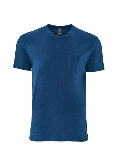 Unisex Cotton Pocket T-Shirt - Cool Blue Front