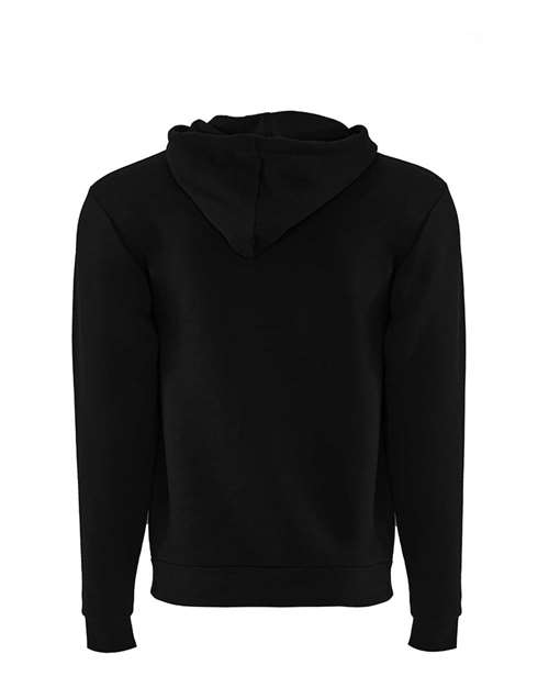 Unisex Santa Barbara Full-Zip Hoodie Sweatshirt - Black Back