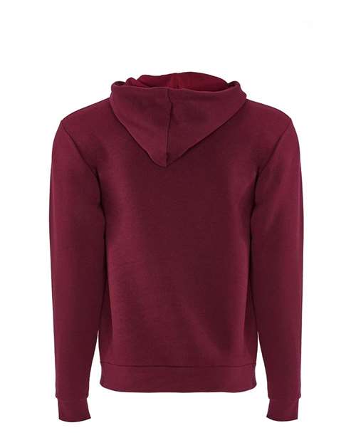 Unisex Santa Barbara Full-Zip Hoodie Sweatshirt - Cardinal Back