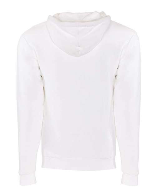 Unisex Santa Barbara Full-Zip Hoodie Sweatshirt - White Back