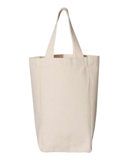 Double Wine Tote - Natural Back