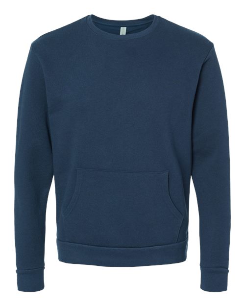 Unisex Santa Barbara Pocket Crewneck Sweatshirt - Midnight Navy Front