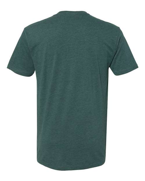 Sueded T-Shirt - Heather Forest Green Back