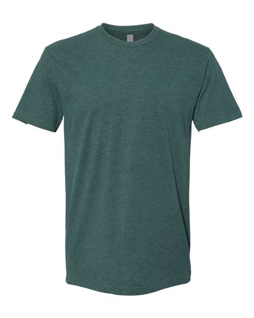 Sueded T-Shirt - Heather Forest Green Front