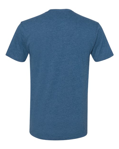 Sueded T-Shirt - Heather Cool Blue Back