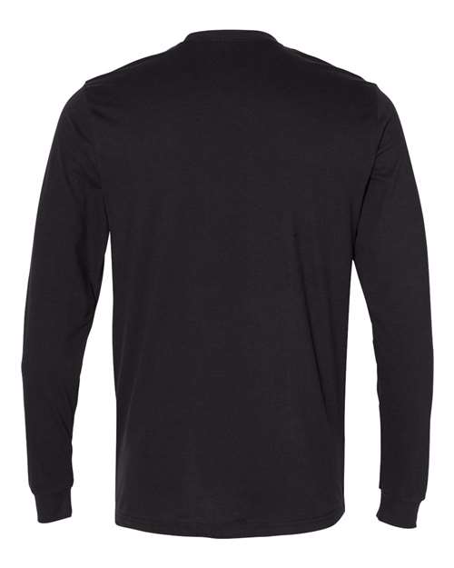 Unisex Sueded Long Sleeve T-Shirt - Black Back