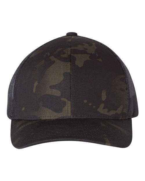 Retro Trucker Cap - Multicam Black/ Black Front