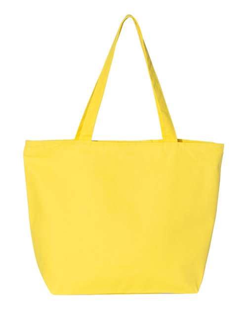 25L Zippered Tote - Yellow Front