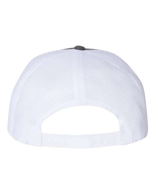 Classic Five-Panel Trucker Cap - Charcoal/ White Back