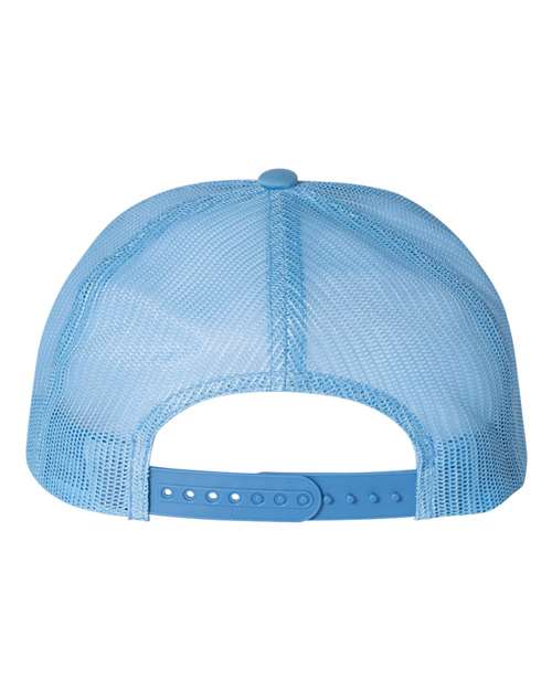 Classic Five-Panel Trucker Cap - Carolina Blue/ White/ Caroline Blue Back