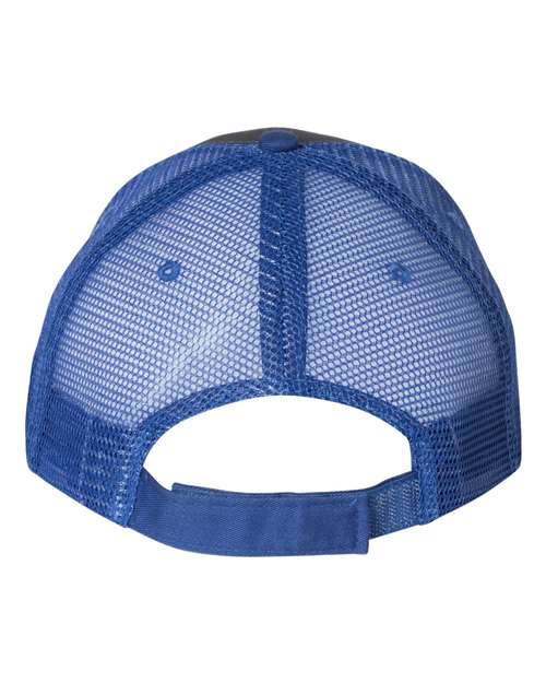 Sandwich Trucker Cap - Charcoal/ Royal Back