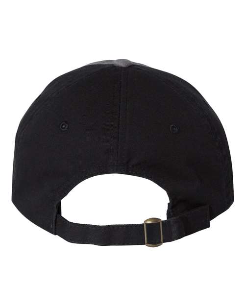 Bio-Washed Classic Dad Hat - Charcoal/ Black Back