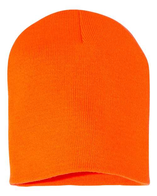 8 1/2" Beanie - Blaze Orange Back