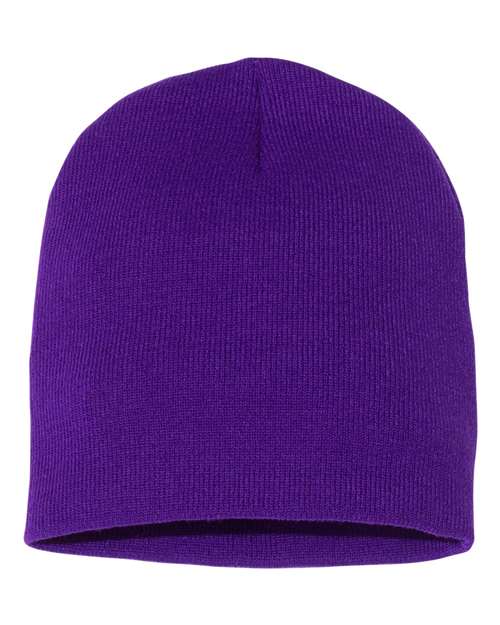 8 1/2" Beanie - Purple Front