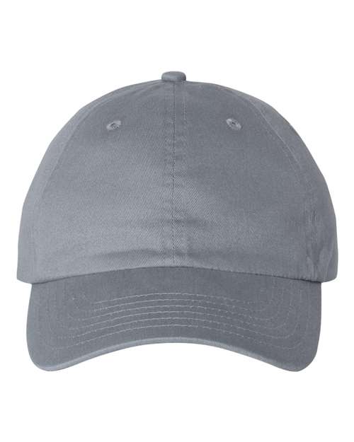 Brushed Twill Cap - Dark Grey Front