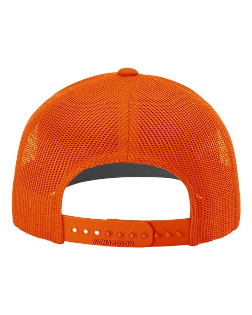 Snapback Trucker Cap - Orange Back
