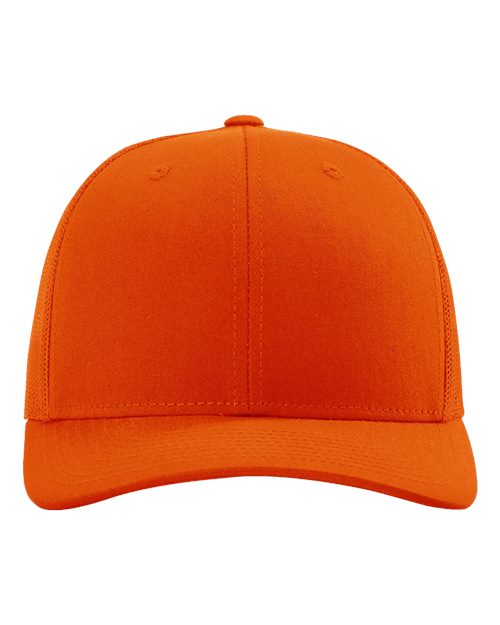 Snapback Trucker Cap - Orange Front