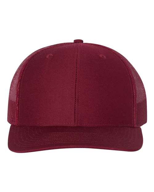 Snapback Trucker Cap - Cardinal Front