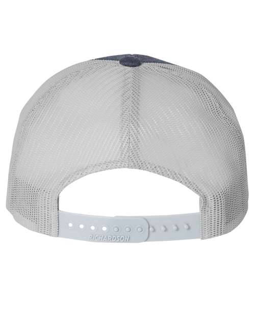 Low Pro Trucker Cap - Heather Navy/ Light Grey Back