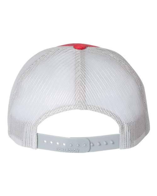 Low Pro Trucker Cap - Heather Red/ Light Grey Back