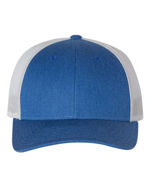 Low Pro Trucker Cap - Heather Royal/ Light Grey Front