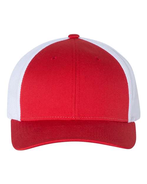 Low Pro Trucker Cap - Red/ White Front