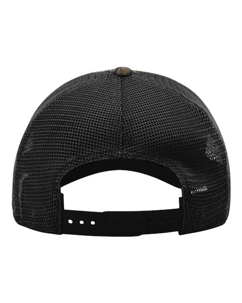 Garment Washed Printed Trucker Cap - Mossy Oak Country DNA/ Black Back