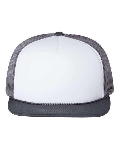 Foamie Trucker Cap - White/ Charcoal Front