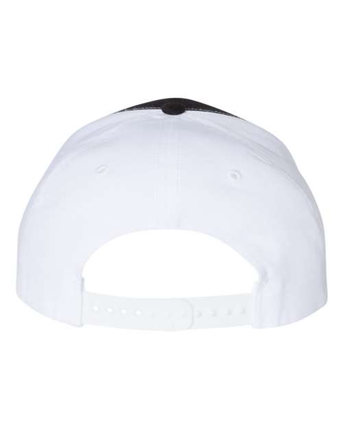 Twill Back Trucker Cap - Black/ White Back