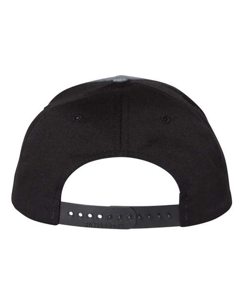Twill Back Trucker Cap - Heather Grey/ Black Back