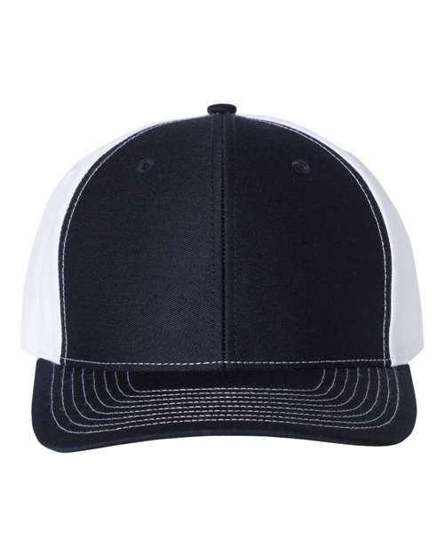 Twill Back Trucker Cap - Navy/ White Front